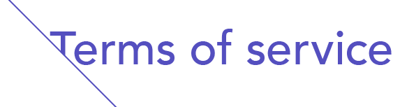 Terms of service